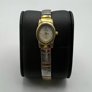 ARMITRON NOW Diamond Vintage Gold and Silver Flexible Bracelet Working